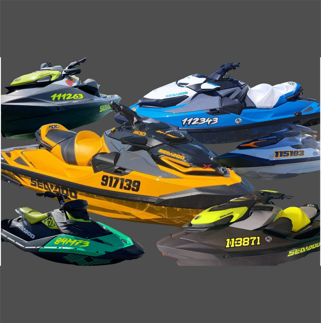 Jetski custom rego decals